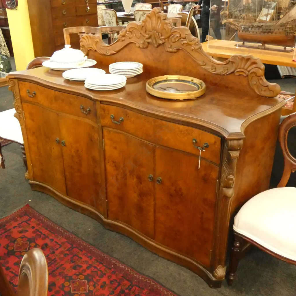 BURR VANEER WOODEN SIDEBOARD L. 1700MM Image 1++