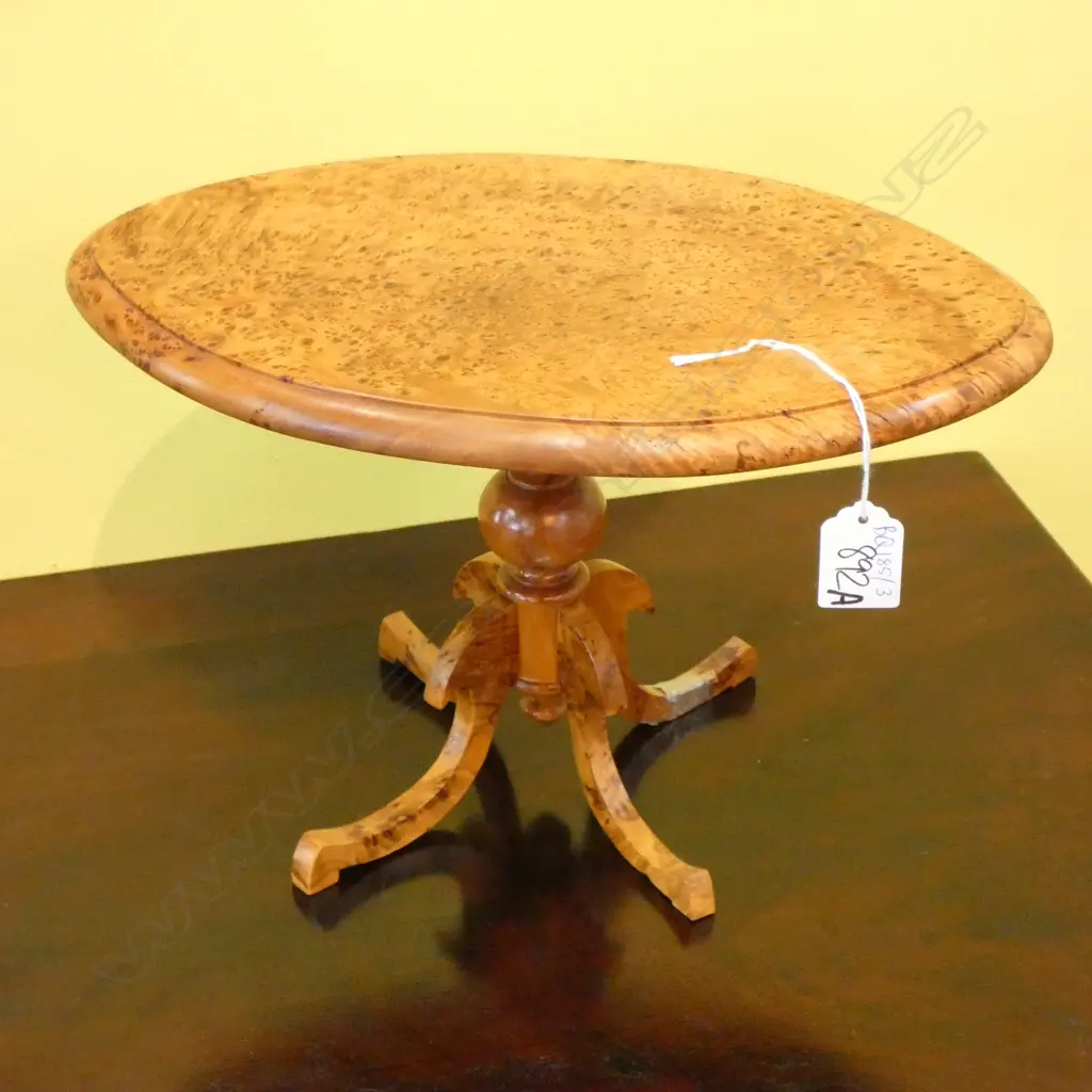BURR WOOD TABLE MINIATURE REPLICA L. 320MM AF Image 1++