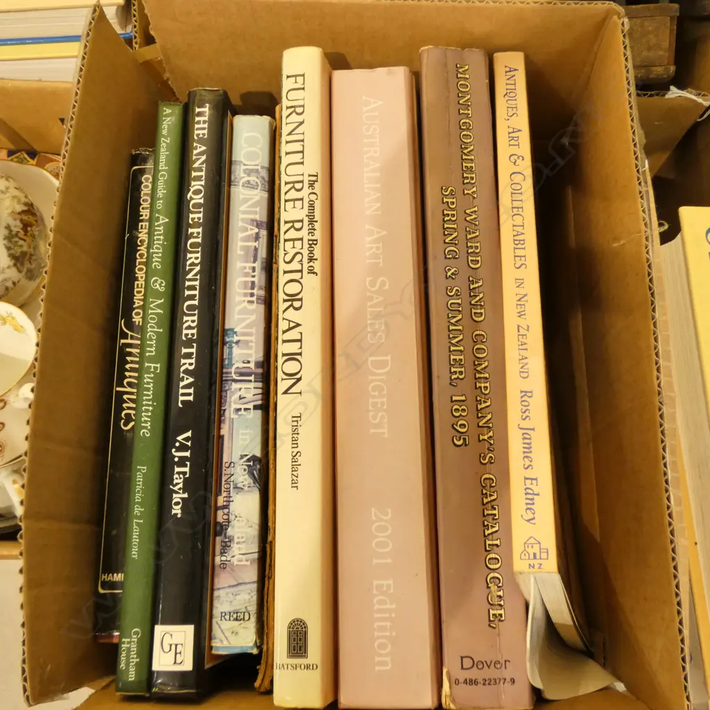 BOX LOT BOOKS ANTIQUE INTEREST  Image 1++