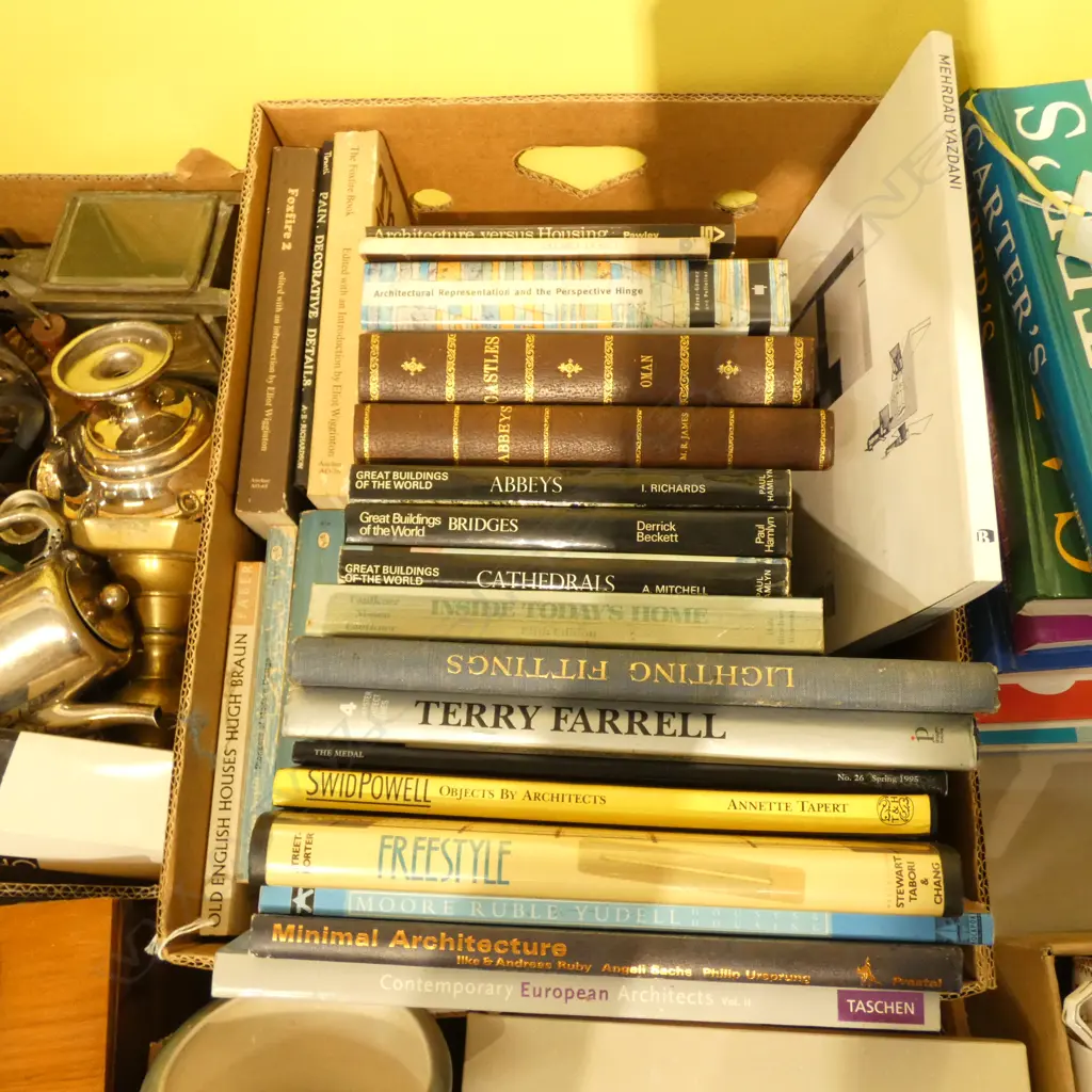 BOX LOT BOOKS ARCHITECTURE INTEREST Image 1++