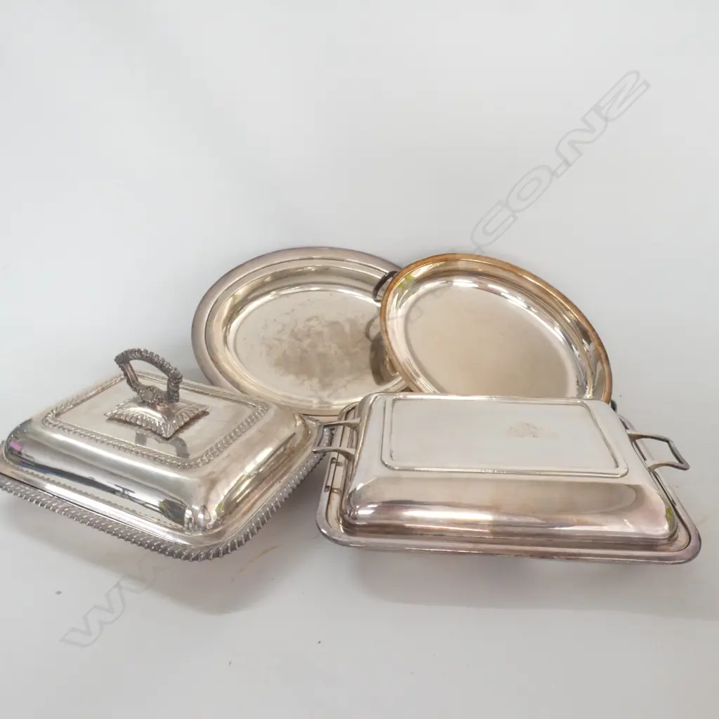 SILVER PLATE WARMING DISHES L. 275MM Image 1++