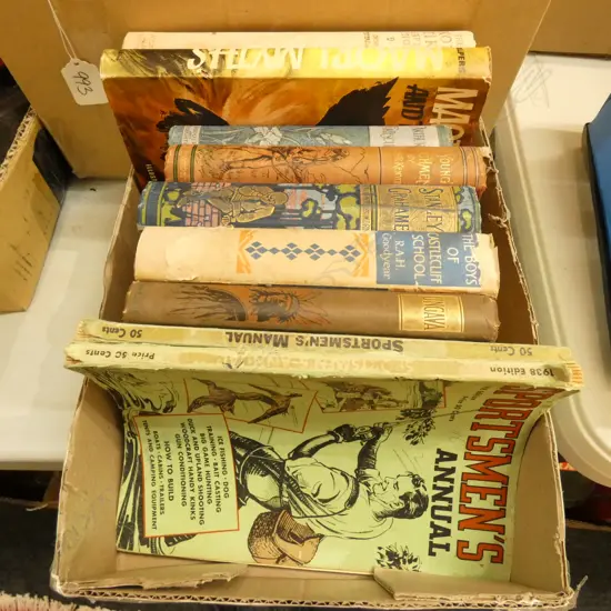 SMALL BOX OLD BOOKS