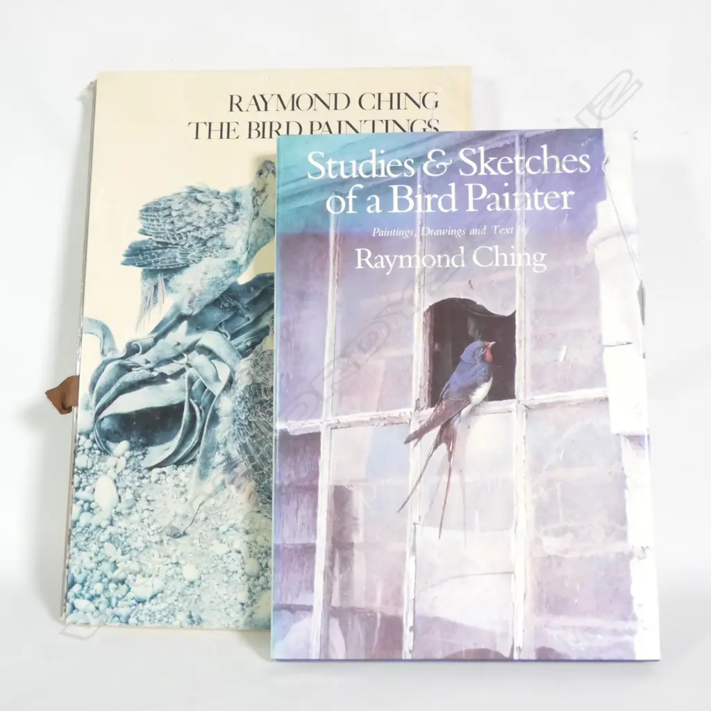 2 LARGE RAYMOND CHING BIRD STUDY BOOKS  Image 1++