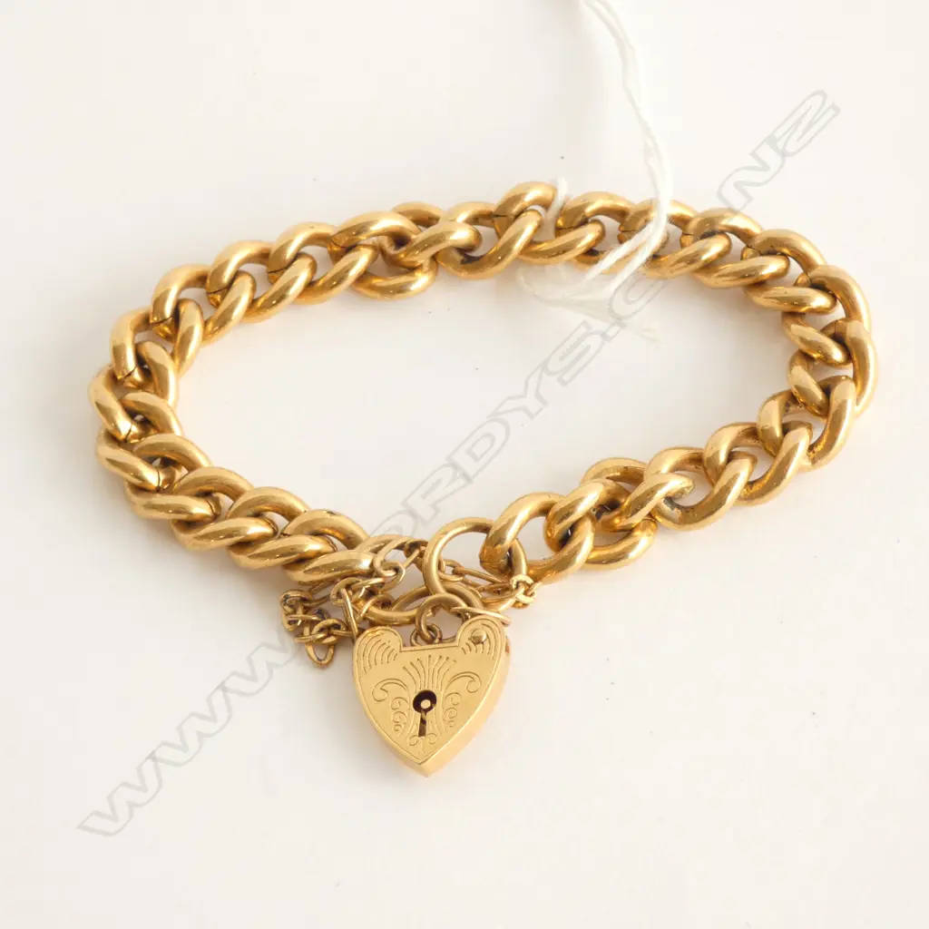 SILVER GOLD PLATED CURB LINK BRACELET Image 1++