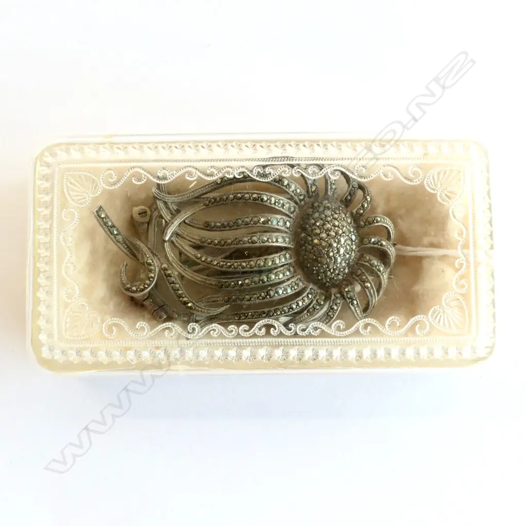 PAIR MARCASITE LORGNETTE OPERA GLASSES Image 1++