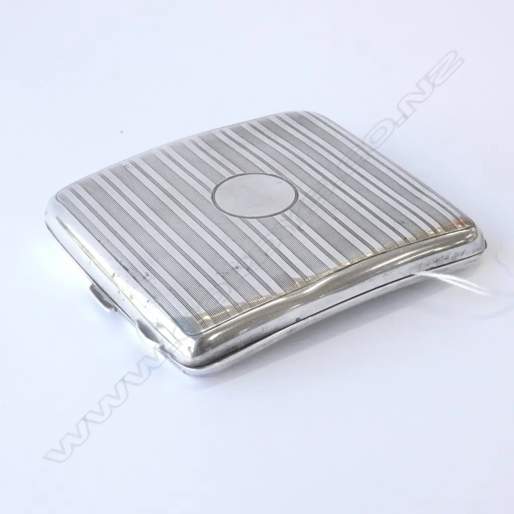 STERLING SILVER CIGARETTE CASE, BIRMINGHAM 1923,  134GMS Image 1++