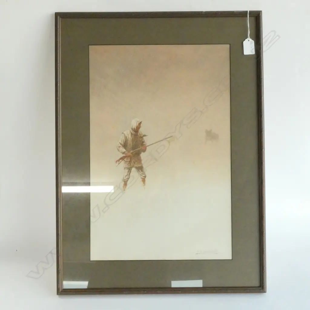 J. S. YAMAMOTO W/C MAN & WOLF475 X 310MM Image 1++