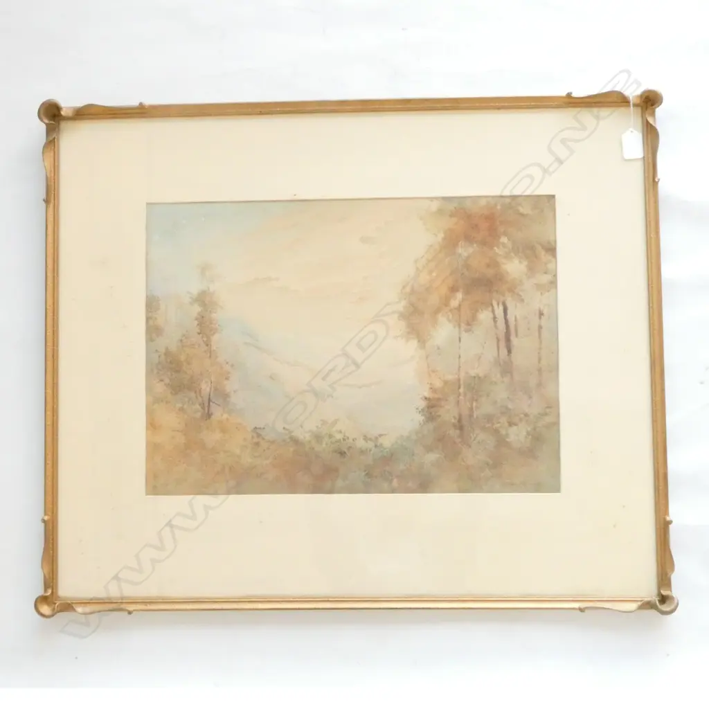 ROBERT SIDNEY COCKS (AUST 1866-1939), BLUE MOUNTAINS NSW, W/C, 350 x 490mm Image 1++