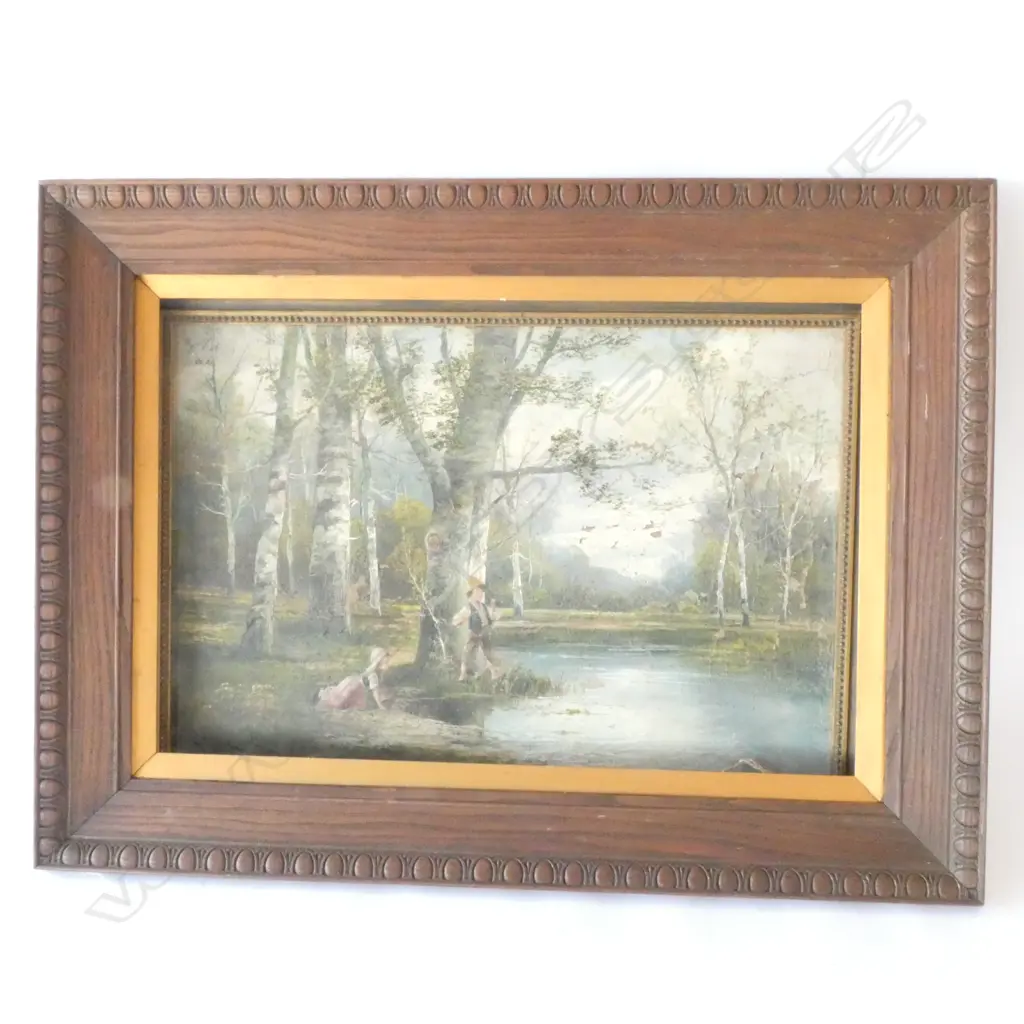 H. R. EDGAR OIL LANDSCAPE AF + FRAME 735 X 995MM Image 1++