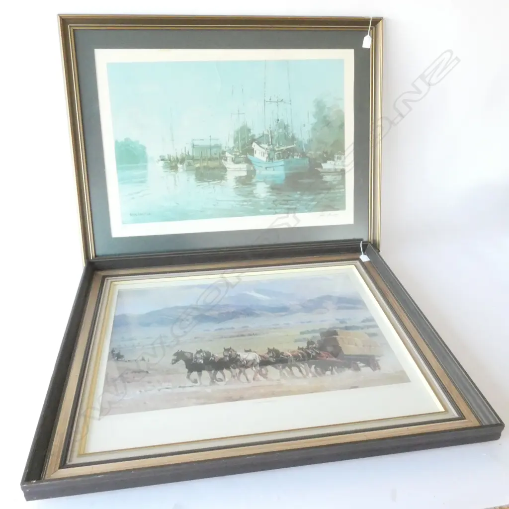 2 PETER BEADLE PRINTS 'SOUTHLAND PASTORAL' 490 X 705MM & OTHER Image 1++