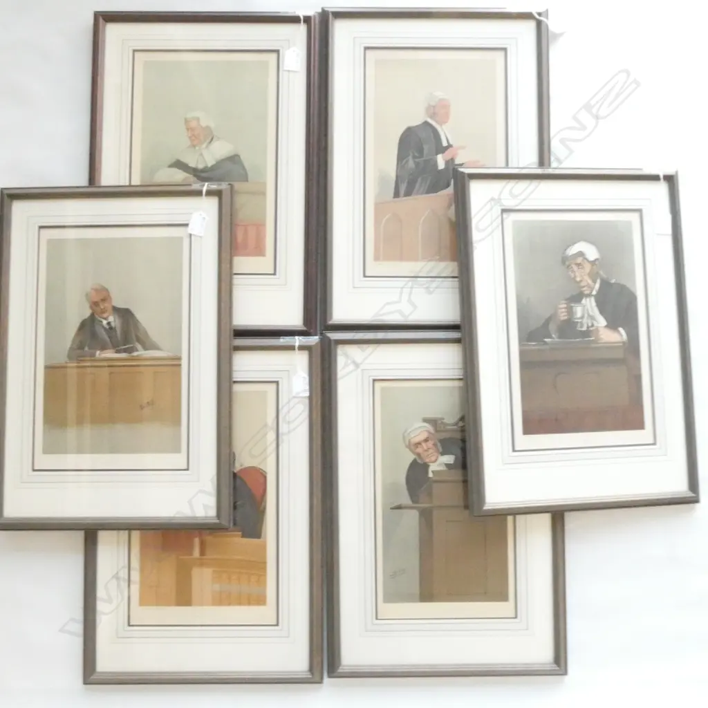 6 JUDICIAL THEMED SPY LITHOGRAPHS... Image 1++