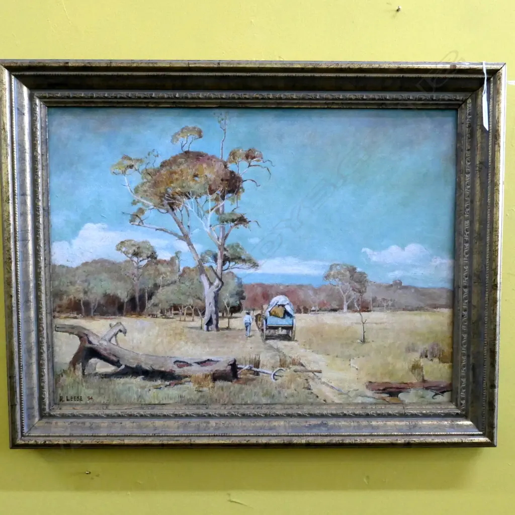 ROBERT LEESE GUM LANDSCAPE ON BOARD 325 X 440MM Image 1++