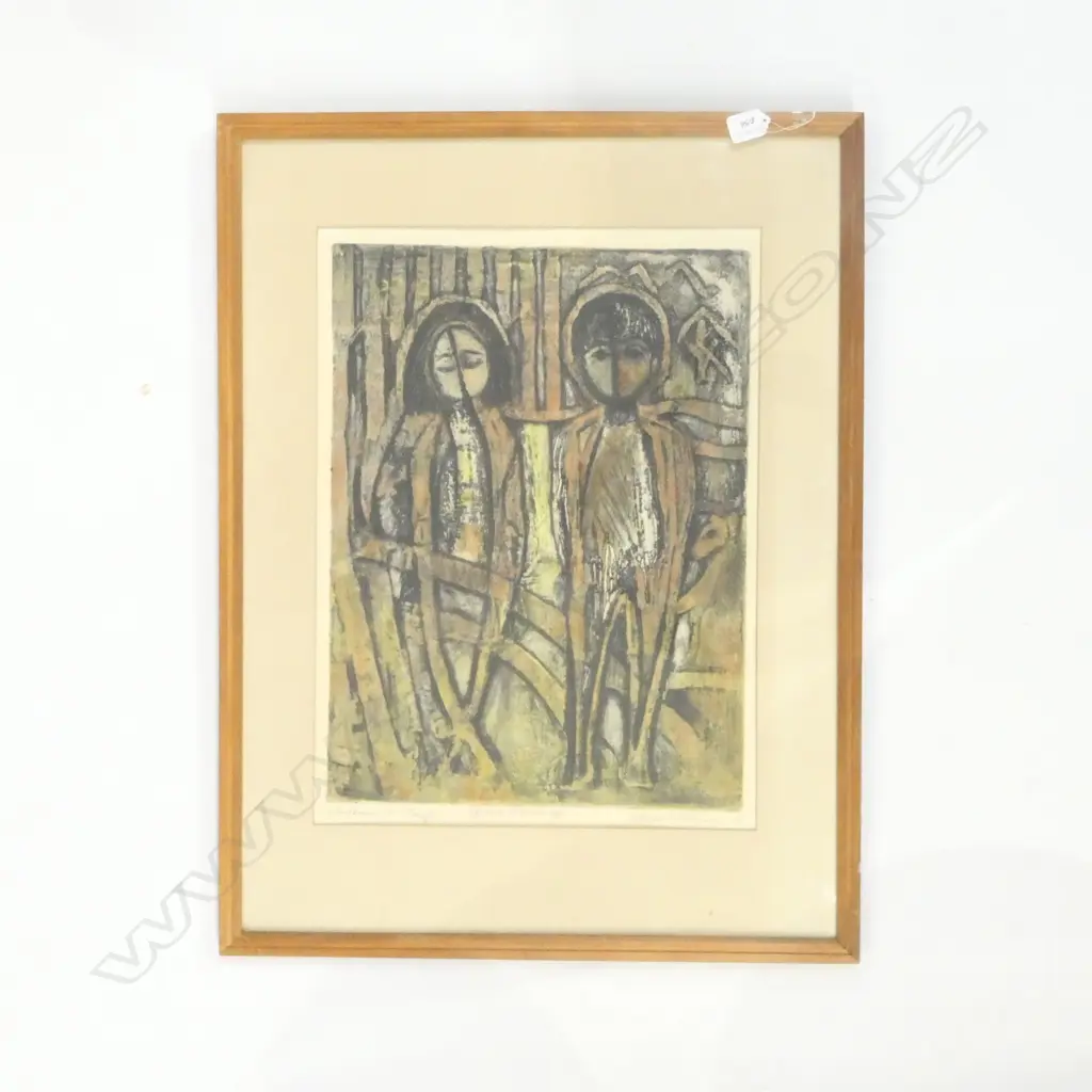 ALISON PICKMERE ARTIST PROOF - CHILDREN OF TAUPO 1970 530X390MM Image 1++