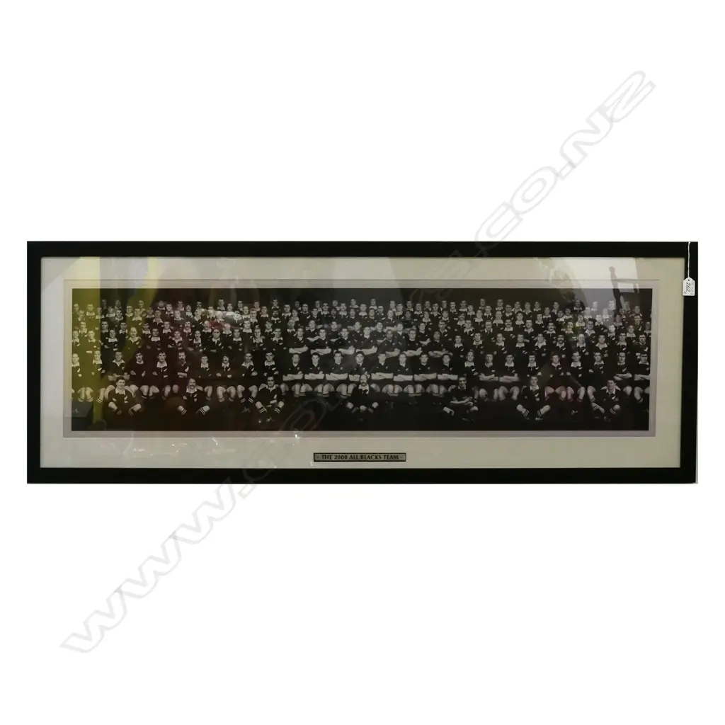 FRAMED PHOTO "THE '2000' ALL BLACKS TEAM" 1160 X 310MM Image 1++