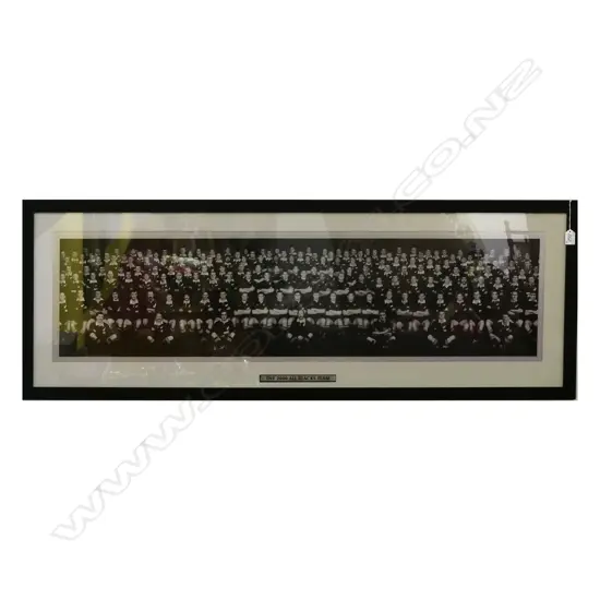FRAMED PHOTO "THE '2000' ALL BLACKS TEAM" 1160 X 310MM