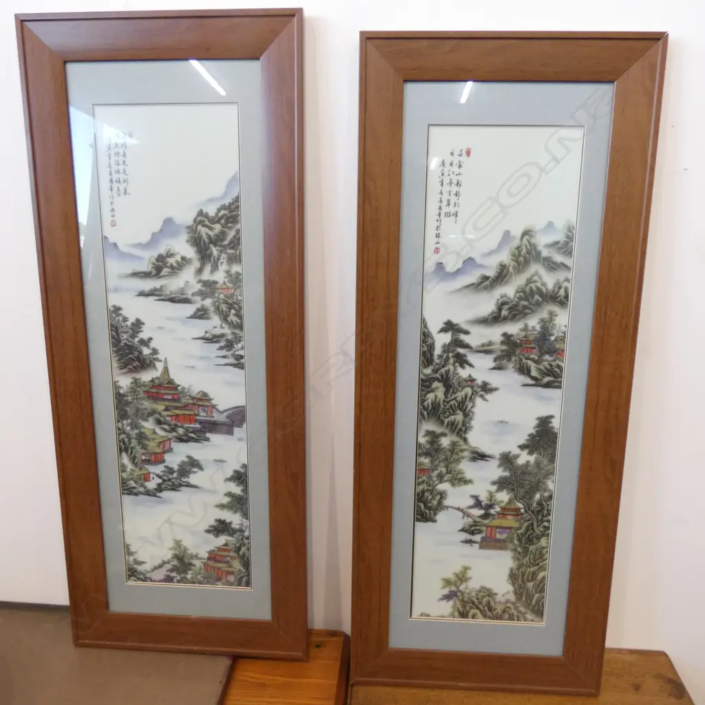 PR CHINESE PORCELAIN PRINTS 940X380 FRAME AF Image 1++