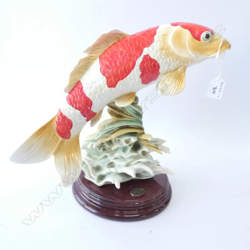 ITALIAN CERAMIC GOLD FISH H. 300MM Image 1++