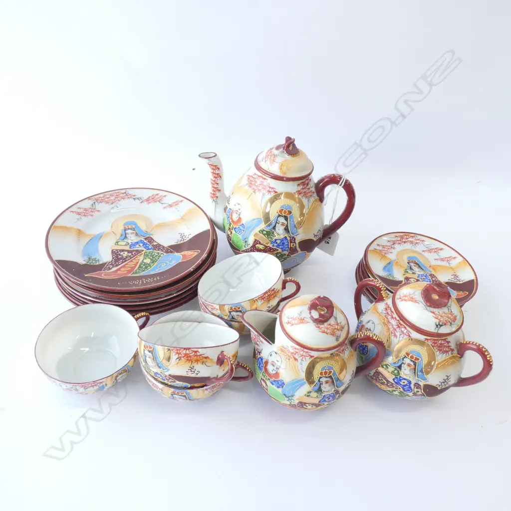 20 PCE SATSUMA TEA SET  Image 1++