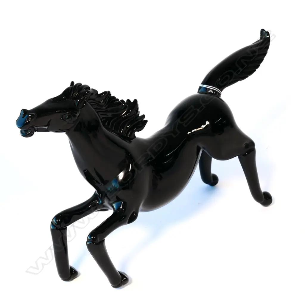 MURANO GLASS HORSE SIGNED BY PINO SIGNORETTO Image 1++