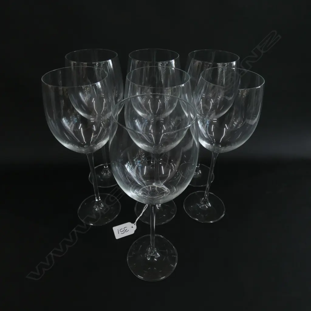 7 CRYSTAL WINE GLASSES H. 235MM Image 1++