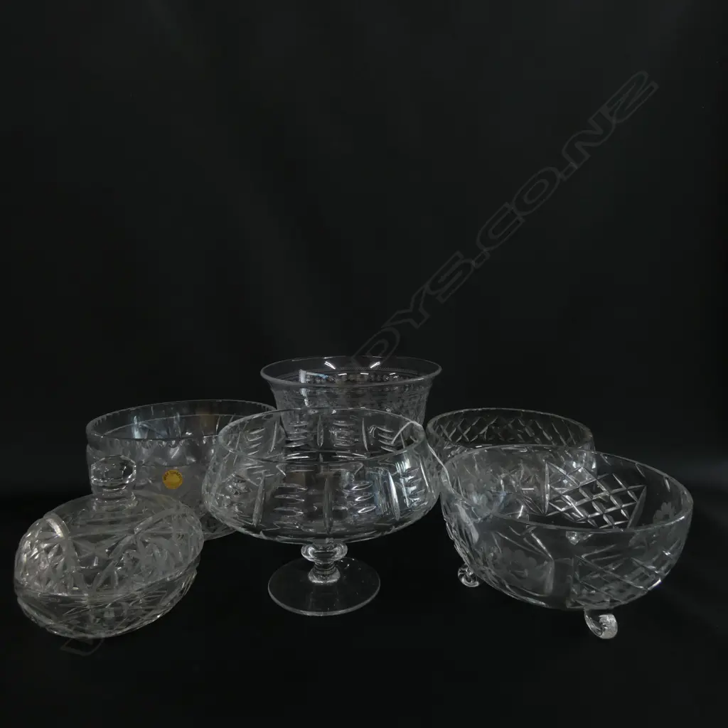 7 CRYSTAL BOWLS ETC Image 1++