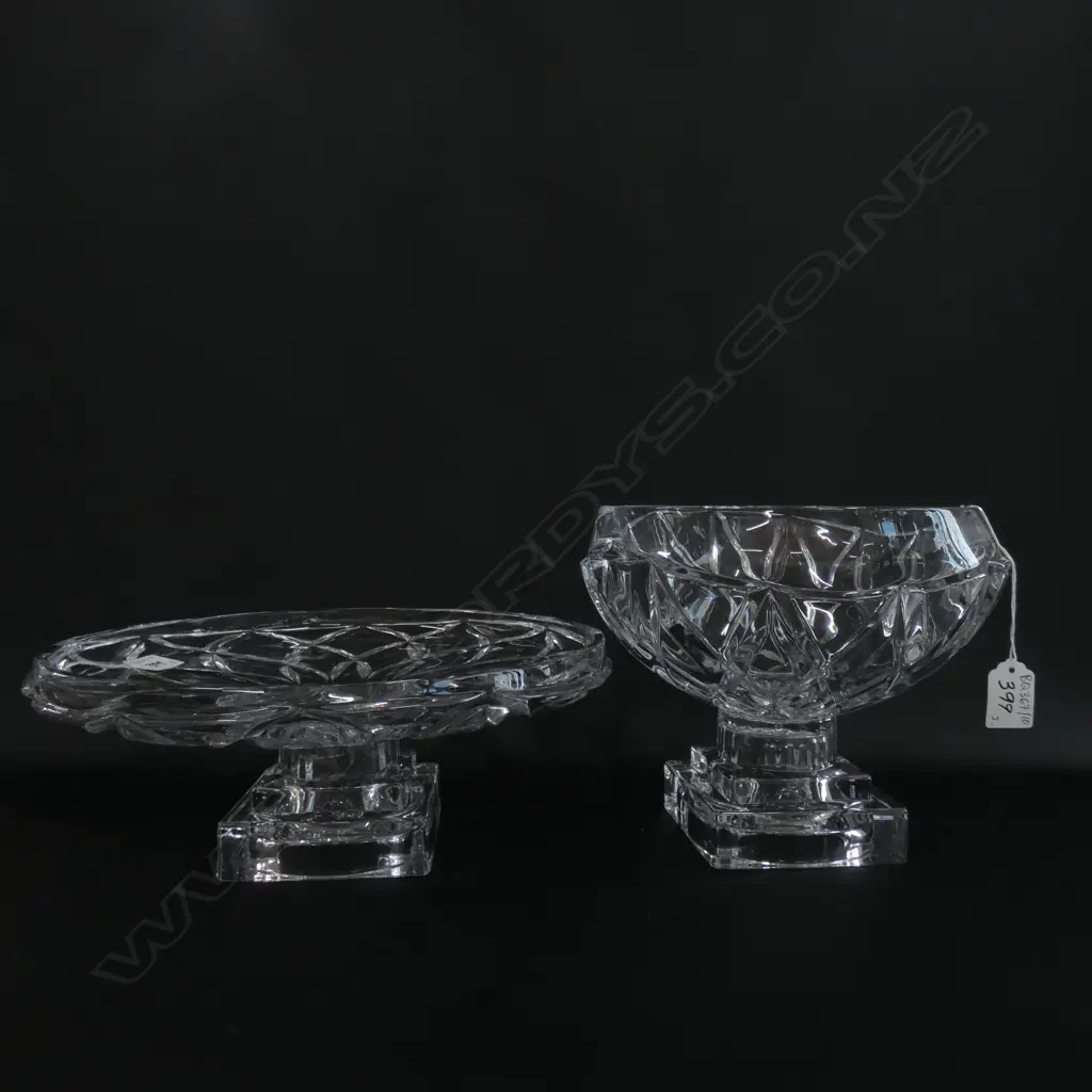GLASS BOWL H. 200MM + CAKE STAND Image 1++