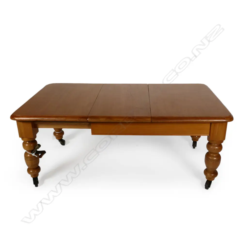 REPLICA MINIATURE KAURI & TOTARA COLONIAL TABLE (600 x 340 x 240MM) & 8 CHAIRS Image 1++