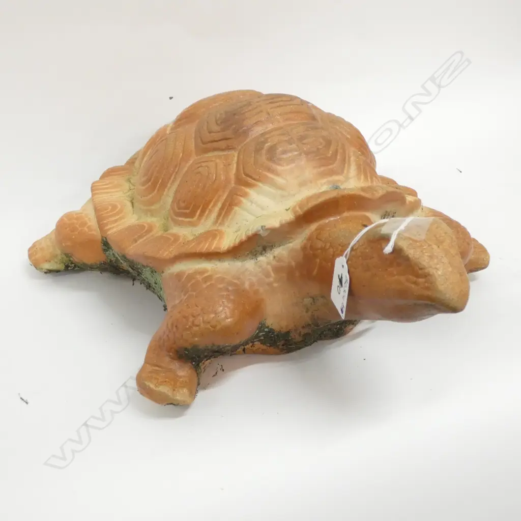 TERRACOTTA PAINTED GARDEN TURTLE, L. 430MM Image 1++
