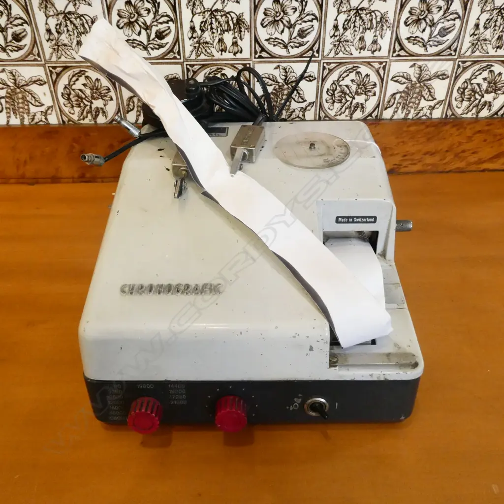 VINTAGE GREINER ELECTRONIC WATCH TIMING MACHINE 'CHRONOGRAFIC' Image 1++