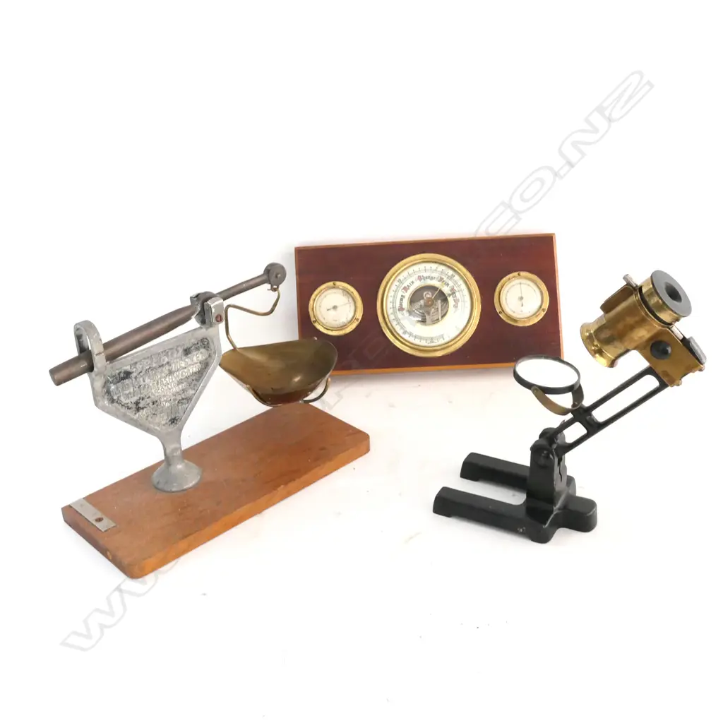 KOSMOS STANDARD MICROSCOPE (H. 200mm), MOISTURE TESTER & BAROMETER Image 1++