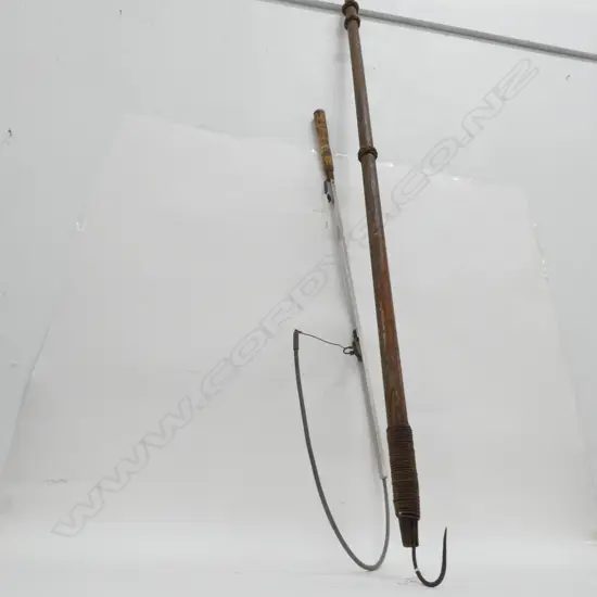 FISHING GAFF + NET HOLDER