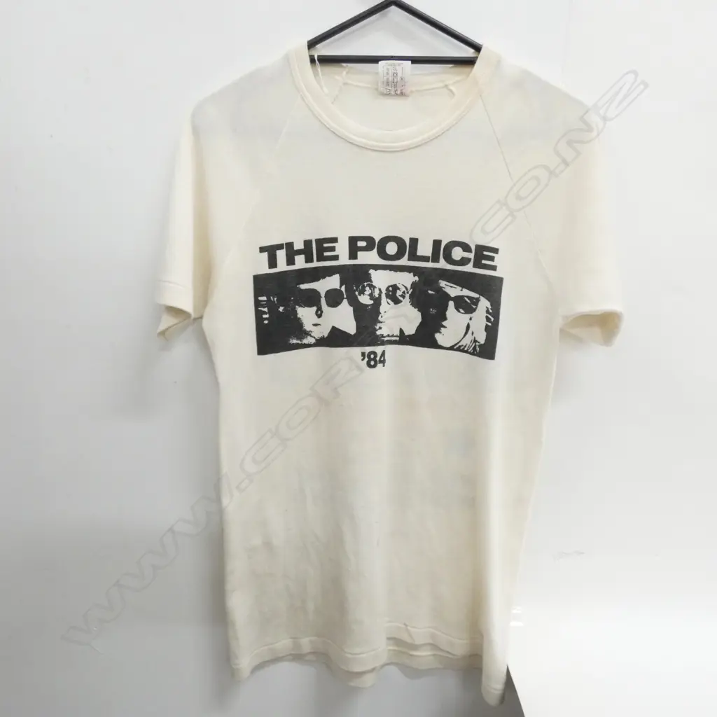 1984 POLICE WORLD TOUR T SHIRT, SIZE 0S Image 1++