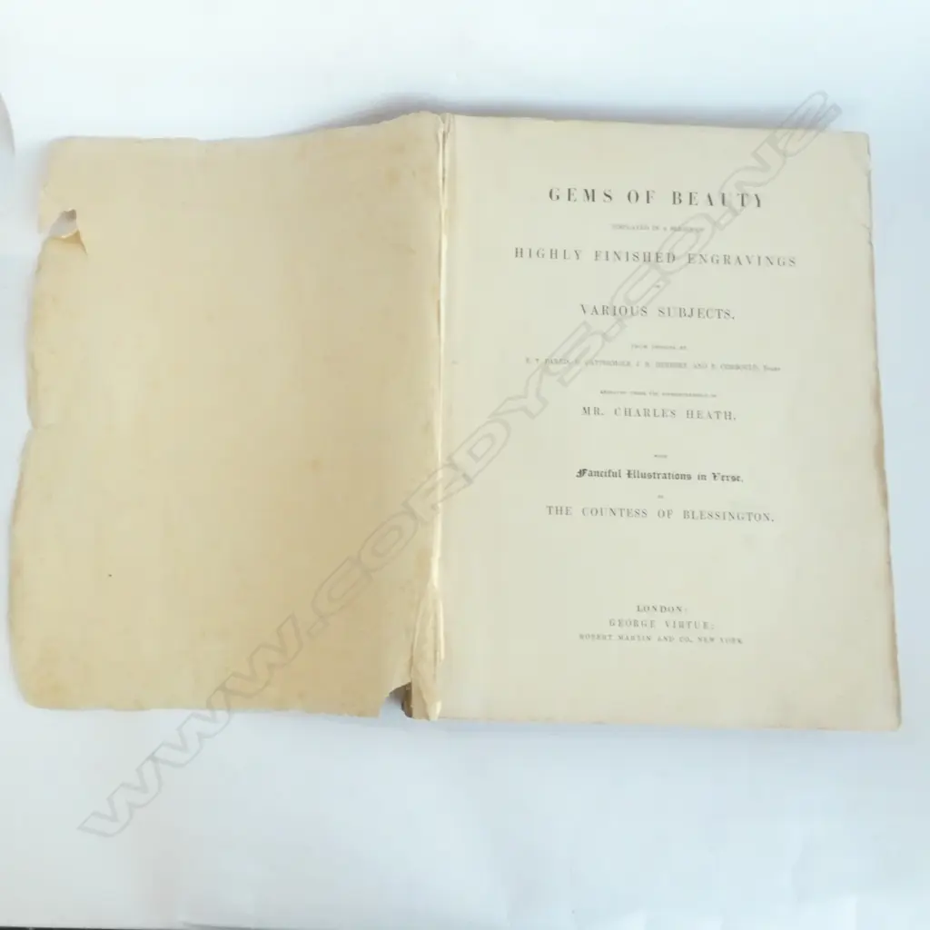 ANTIQUE BOOK OF ENGRAVINGS H. 355MM Image 1++