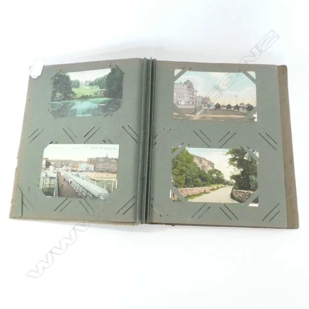 VINTAGE POST CARD BOOK WITH POST CARDS (Not all pages full) Image 1++