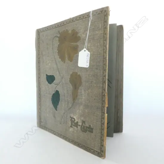 VINTAGE POST CARD BOOK WITH POST CARDS (Not all pages full)