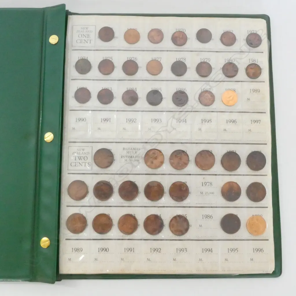 ALBUM NZ DECIMAL COIN COLLECTION, INCOMPLETE.  Image 1++