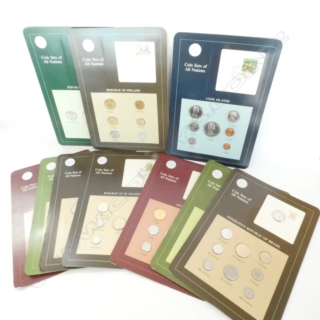 10 ASST. INTERNATIONAL COIN SETS Image 1++