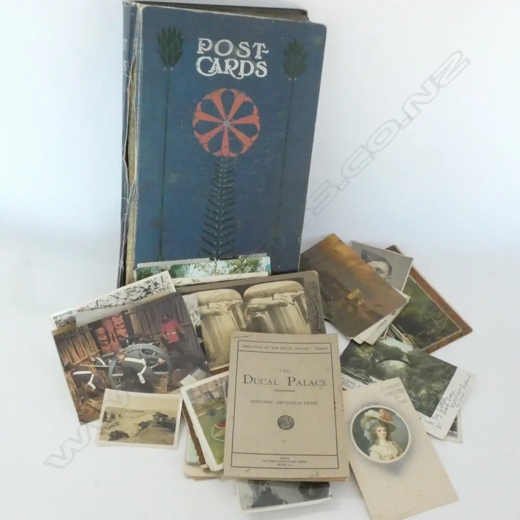 VINTAGE POST CARD ALBUM & LOOSE POST CARDS & SOUVENIR BOOKLETS  Image 1++
