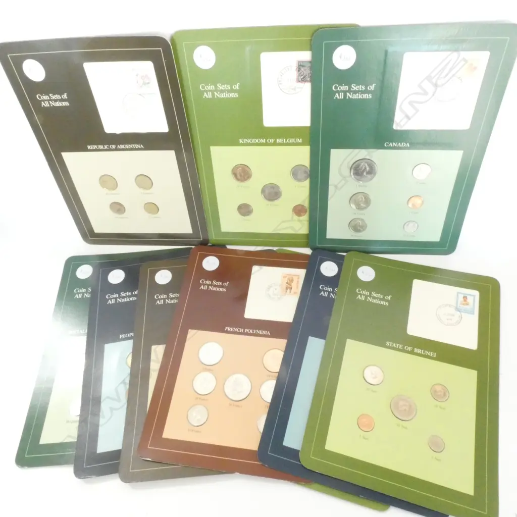 10 ASST. INTERNATIONAL COIN SETS Image 1++