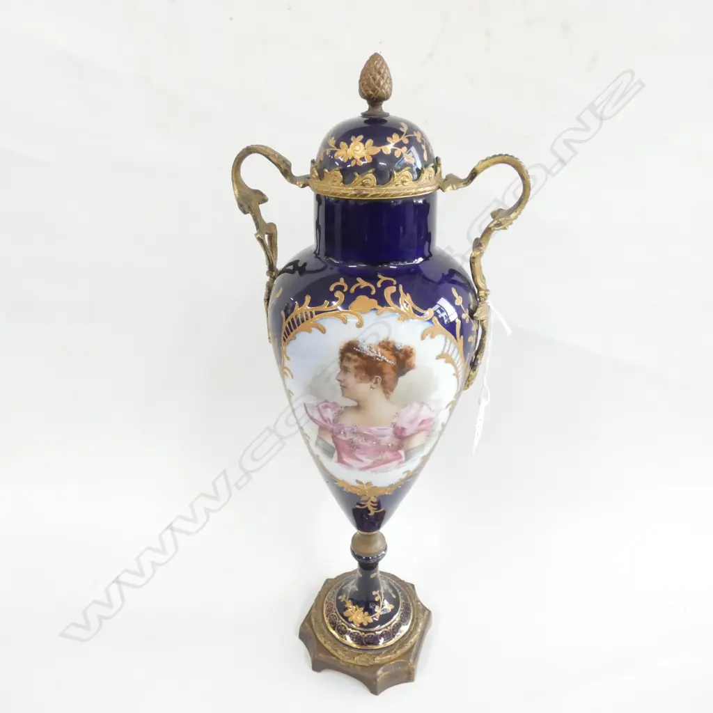 BLUE FRENCH VASE H. 420MM Image 1++