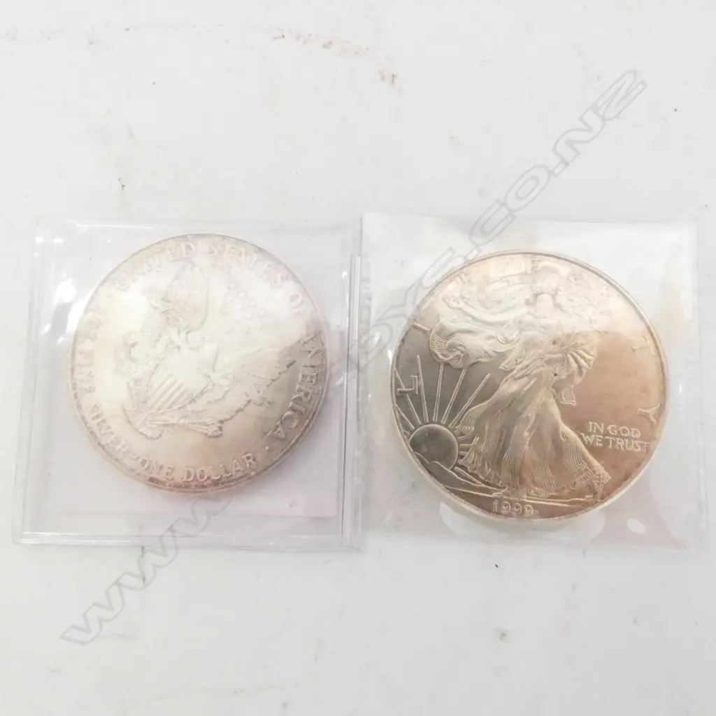 2 TROY OUNCE 999 SILVER LIBERTY COIN TOKENS  Image 1++