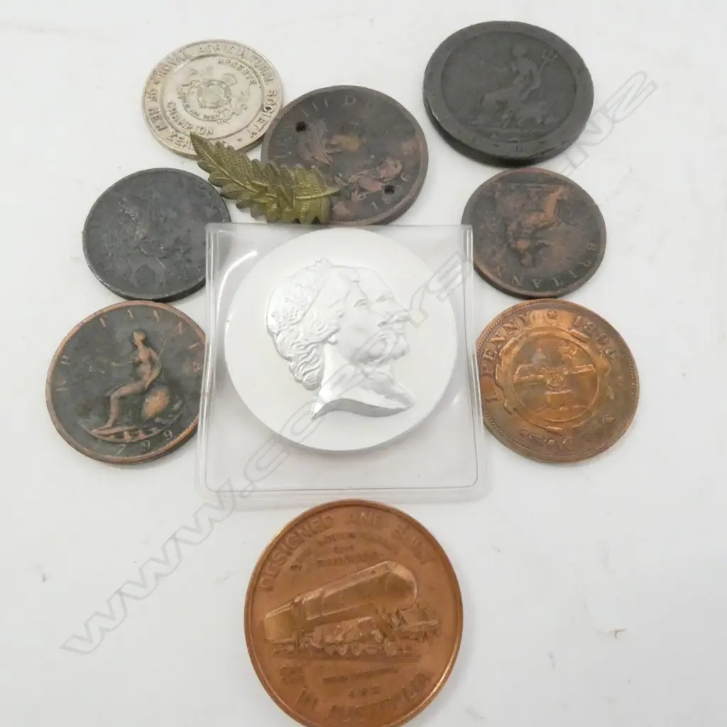 COLLECTION ASST. VINTAGE TOKENS  Image 1++