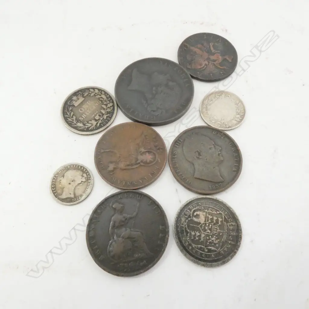 ASST. 19thC ENGLISH COINS Image 1++