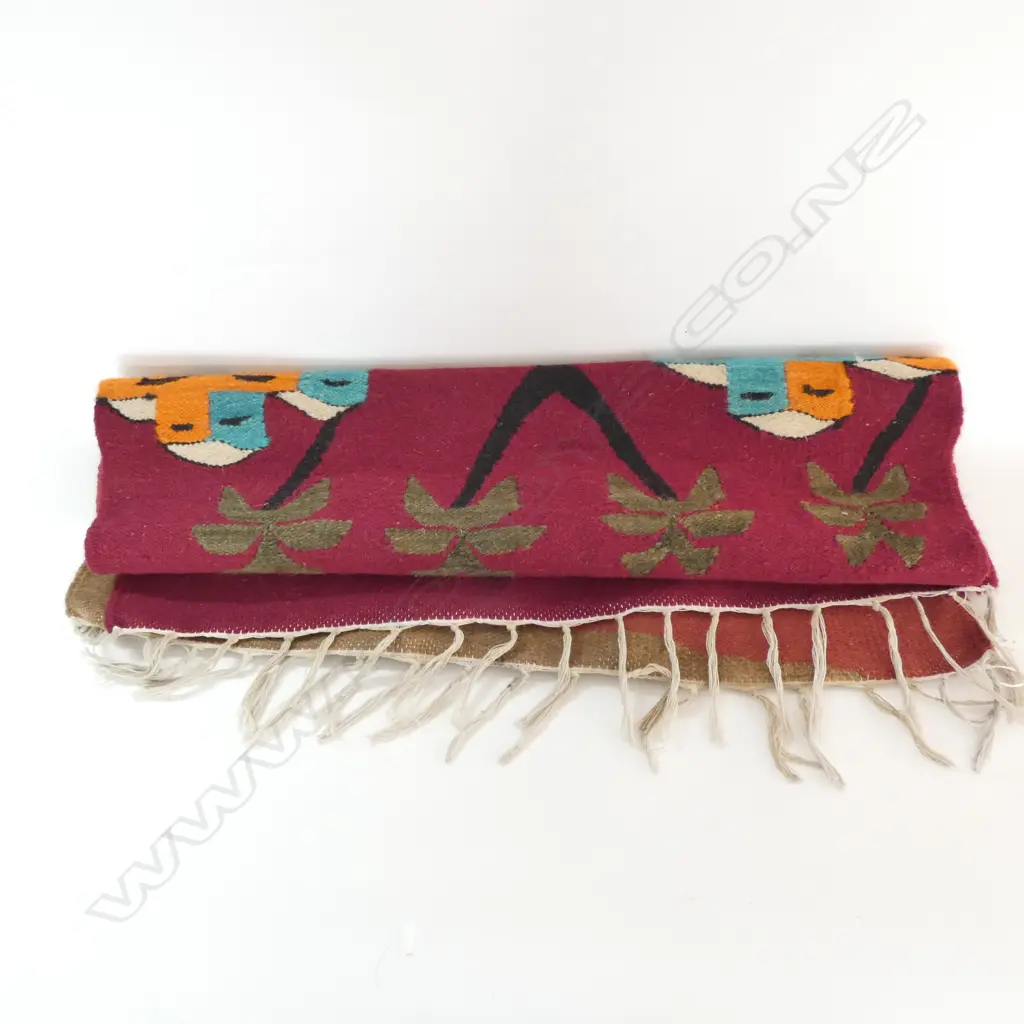 HAND  WOVEN DESERT SCENE RUG/WALL HANGING L1080 MM Image 1++