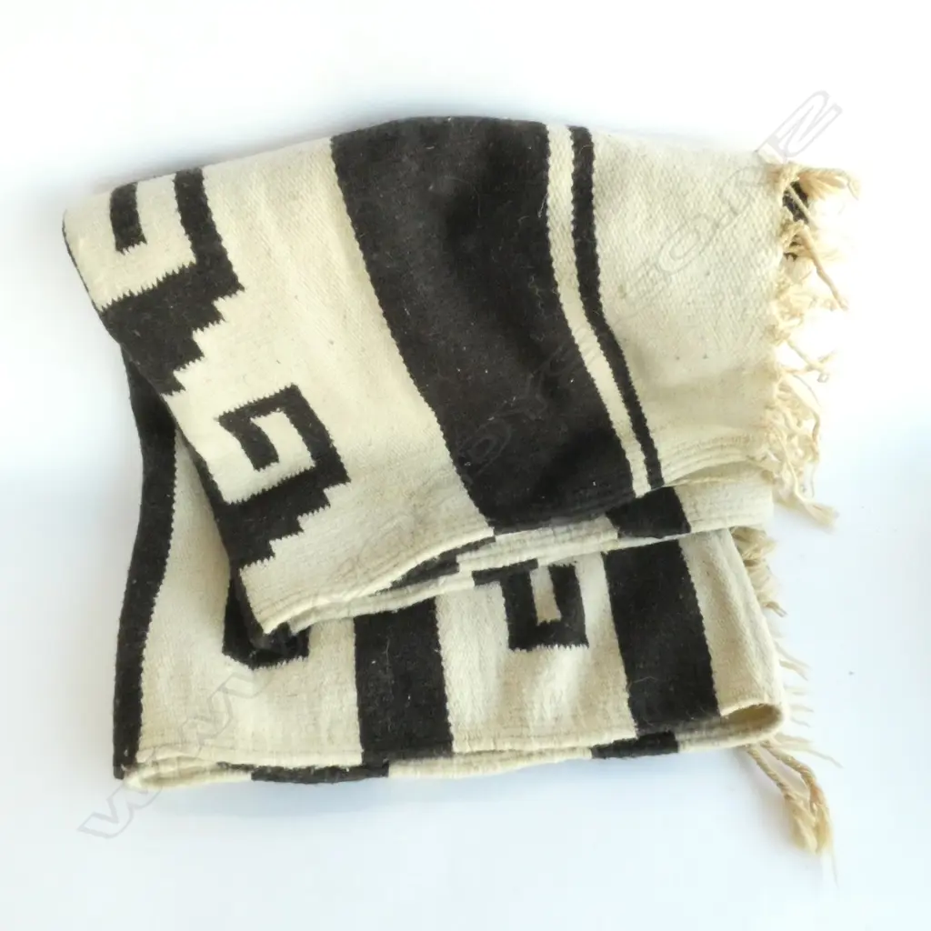 HAND WOVEN MEXICAN RUG, 1973, W. 1440 X 760MM Image 1++