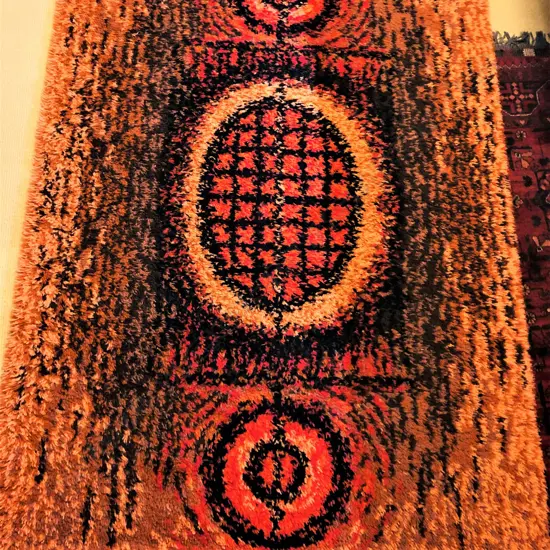 VINTAGE FELTEX NZ 'SCANDANAVIAN DESIGN' RUG