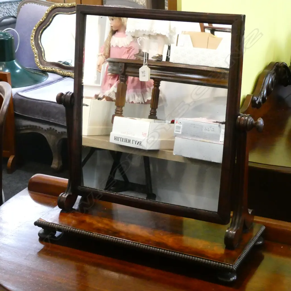 ANTIQUE CHEVAL MIRROR H. 580MM Image 1++