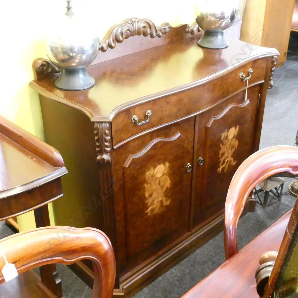 VICTORIAN STYLE INLAID CHIFFONIER 1080 x 470 1070mm Image 1++