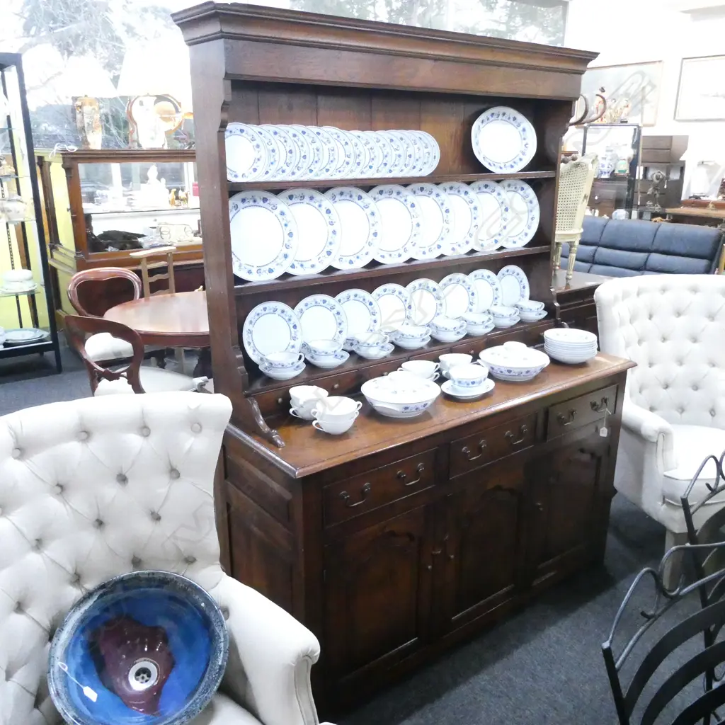 SEFTON POWRIE ? OAK DRESSER GEORGIAN COUNTRY STYLE Image 1++