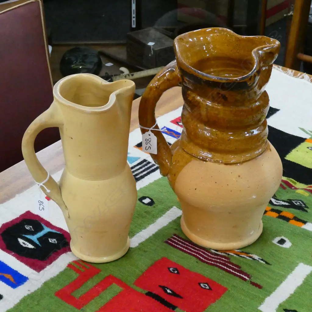 2 ROSS MITCHELL-ANYON LGE POTTERY JUGS H. 310MM Image 1++